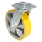 Vestil Polyurethane Swivel Caster 8 In. Diameter x 2 In. Width 1212 Lb. Capacity Yellow/Gray CST-PY-8X2PUA-S - alternate 3